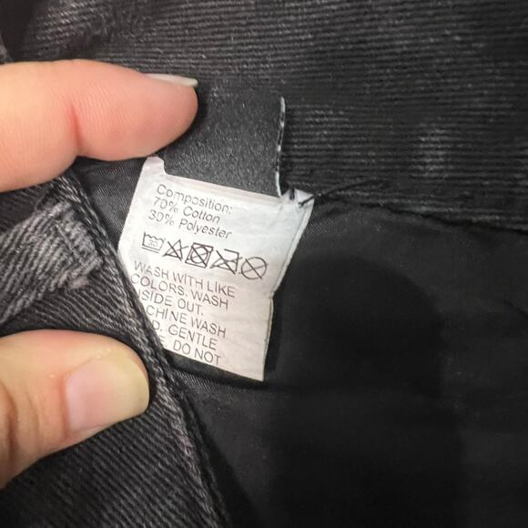 Shein Curve Women's Plus Size 0XL Black Highwaisted Distressed Jeans - Picture 3 of 4